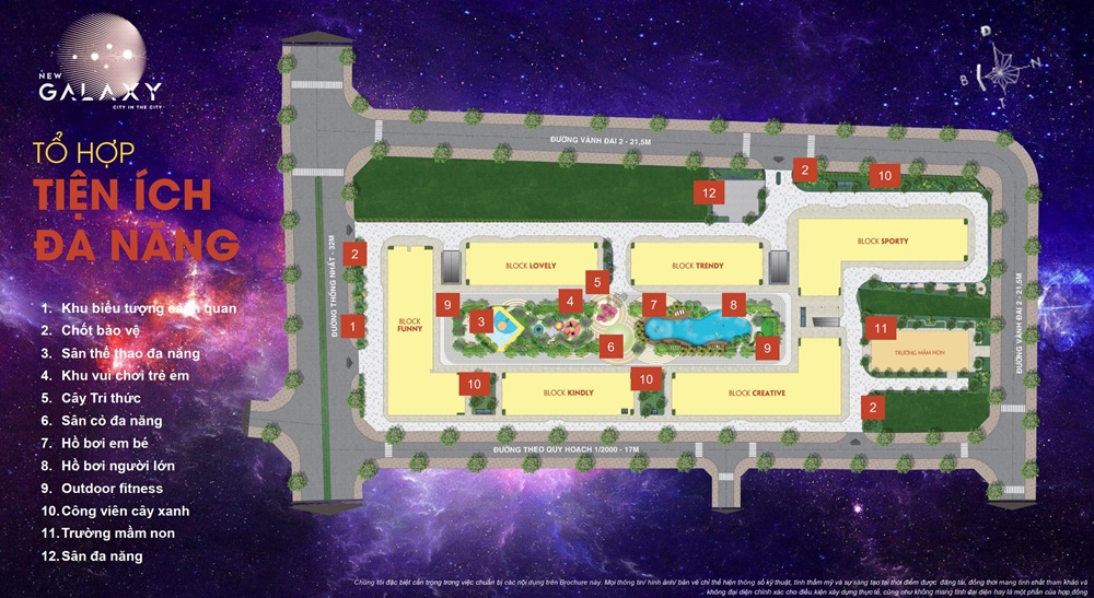 Tiện ích nội khu New Galaxy Bình Dương Gemma Land