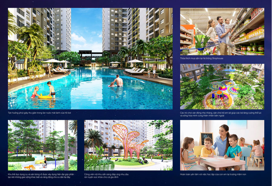 Tiện ích nội khu New Galaxy Bình Dương Hưng Thịnh